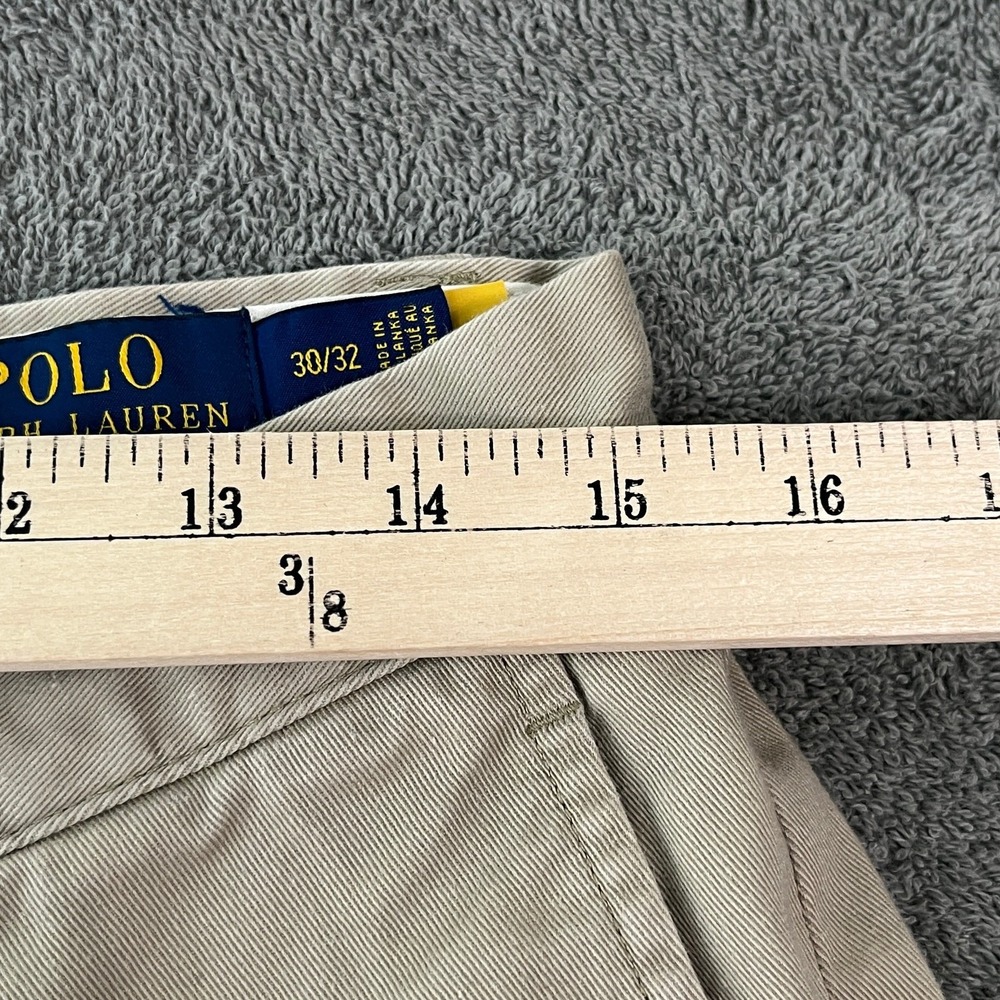 Polo Ralph Lauren Pants Mens 30X32 Tan Classic Cotton Twill Classic Fit‎ Preppy - Picture 13 of 13